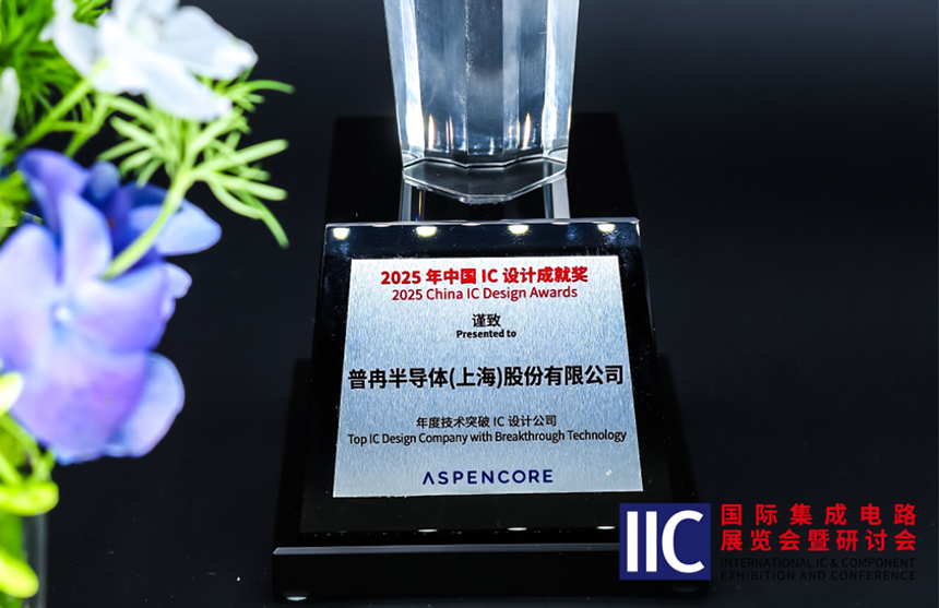 普冉半導(dǎo)體斬獲IIC 2025年度技術(shù)突破獎(jiǎng)！用"芯"定義未來